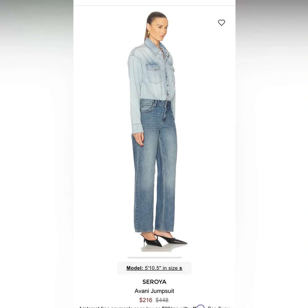 SEROYA denim jumpsuit